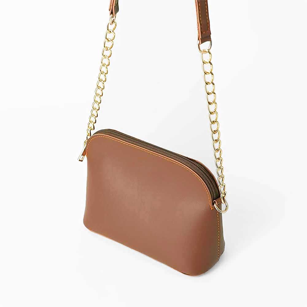 Pouch Size Shoulder Bag Brown - astorebags.pk