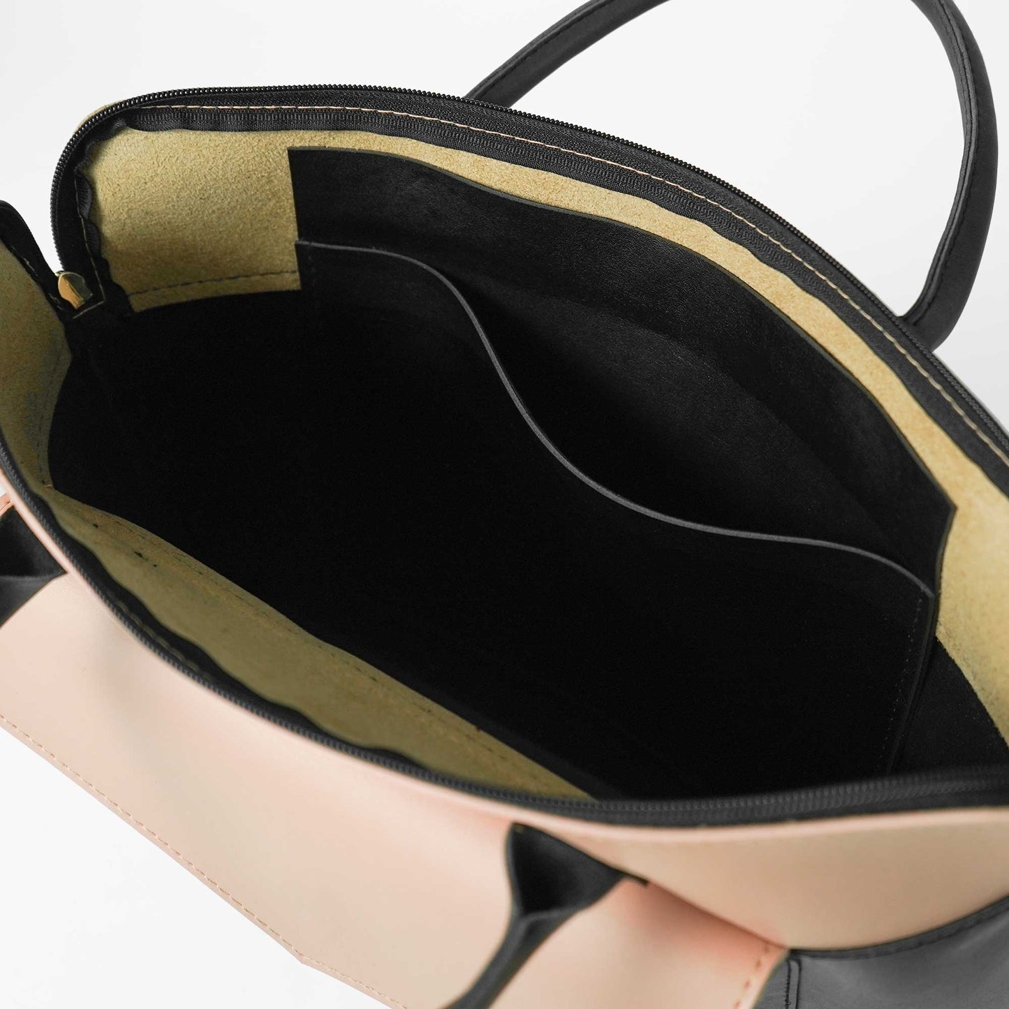Sack Laptop Bag (Black & Peach) - astorebags.pk