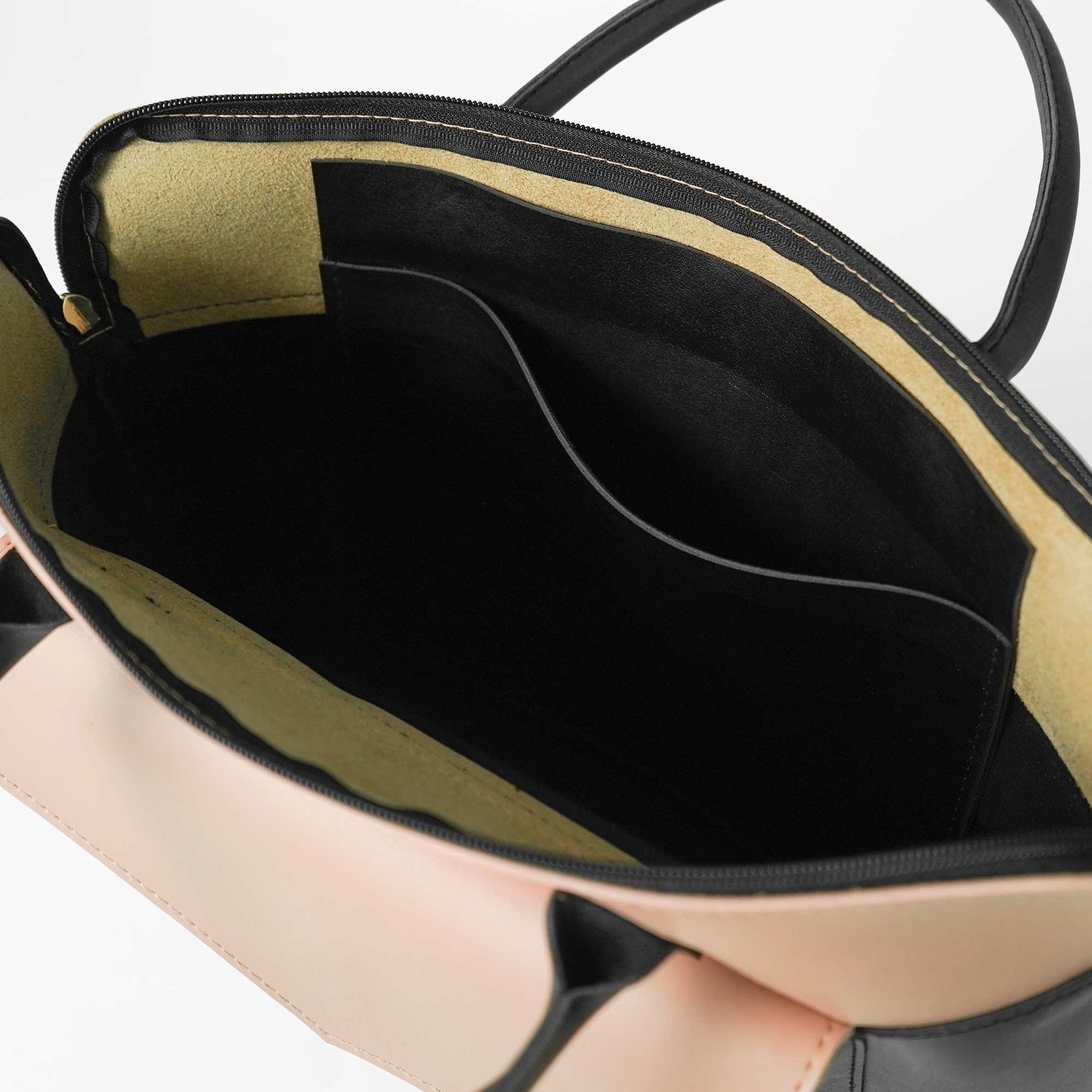 Sack Laptop Bag (Black & Peach) - astorebags.pk