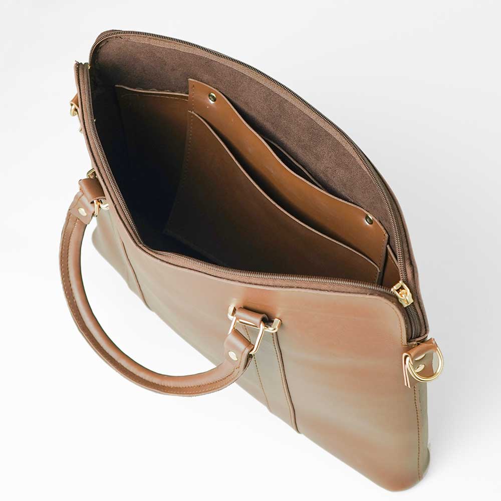 Slik Laptop Bag Brown - astorebags.pk