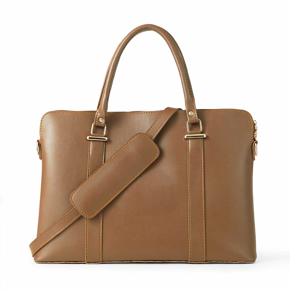 Slik Laptop Bag Brown - astorebags.pk