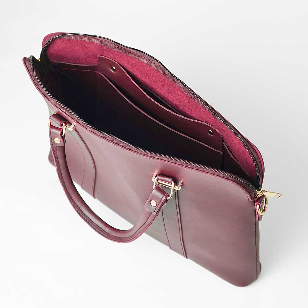Slik Laptop Bag Maroon - astorebags.pk