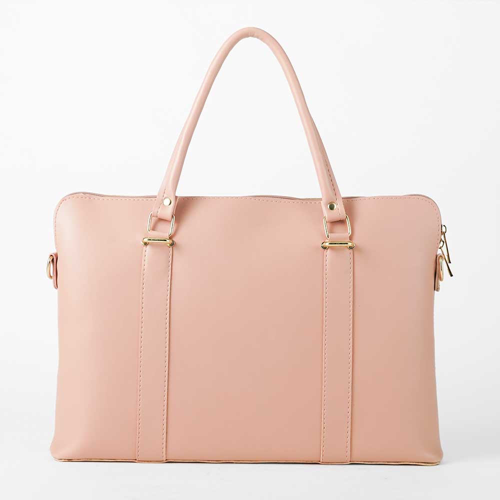 Slik Laptop Bag (peach) - astorebags.pk