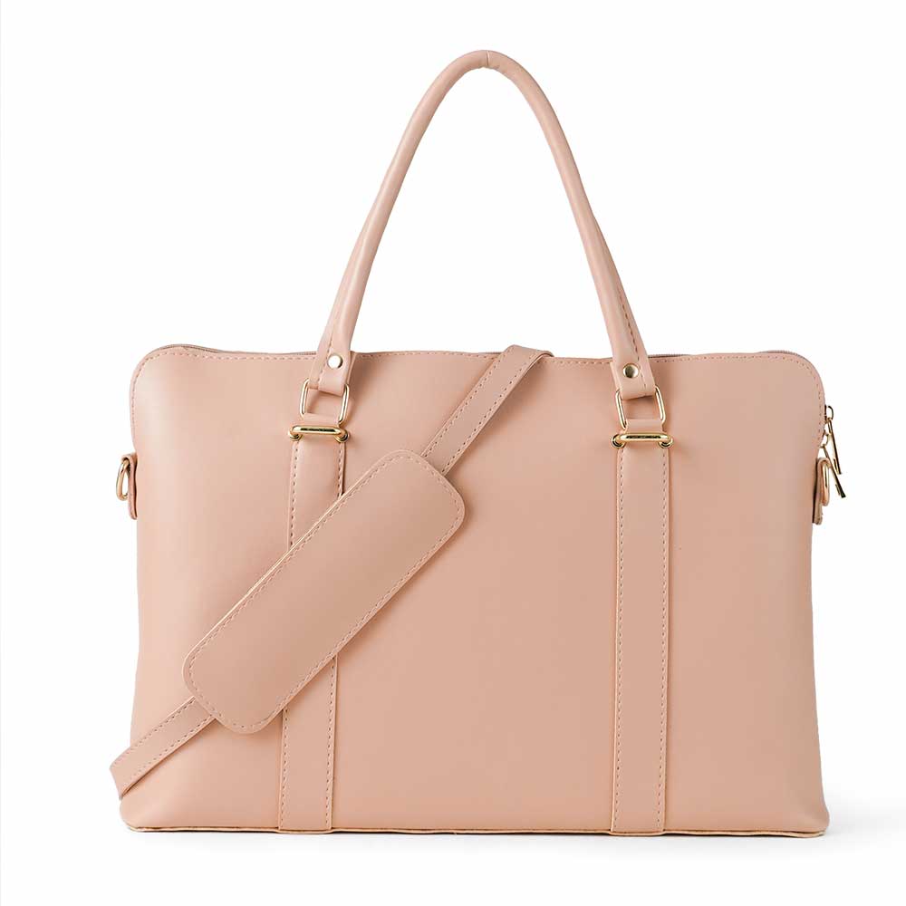 Slik Laptop Bag (peach) - astorebags.pk