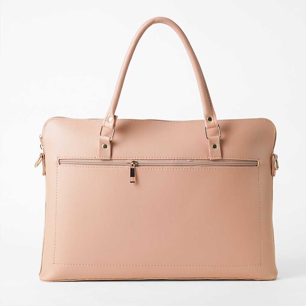 Slik Laptop Bag (peach) - astorebags.pk