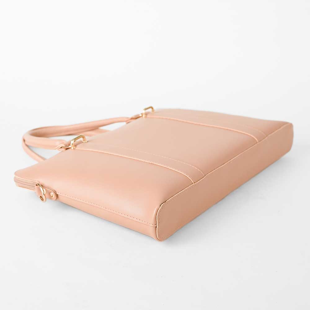 Slik Laptop Bag (peach) - astorebags.pk